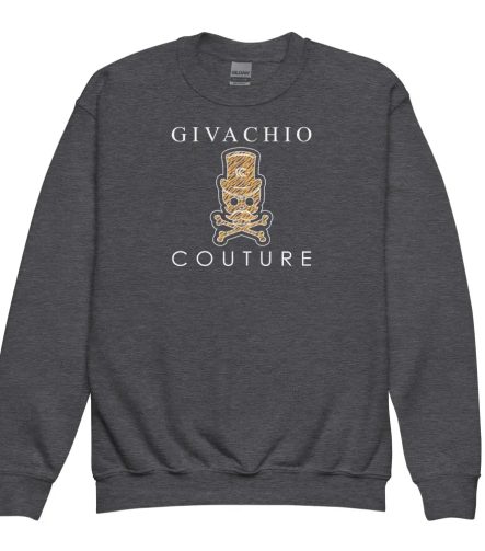 Silvo Skull Youth Sweatshirt - Dark Heather / XS