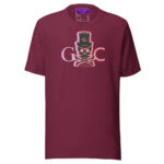 Skull faded T-Shirt - Maroon / S - T-Shirts