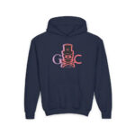 Skull Faded Youth Hoodie - S / Navy - Kids clothes