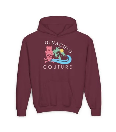 Skull Island Youth Hoodie - S / Maroon - Kids clothes