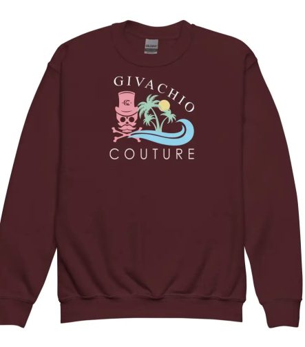 Skull Island Youth Sweatshirt - Maroon / XS
