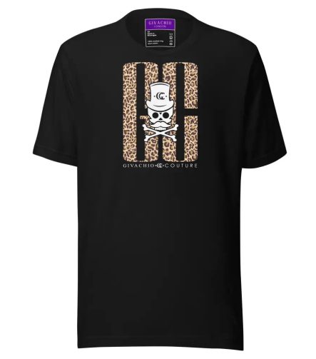 Skull Leapord T-Shirt - Black / XS - T-Shirts