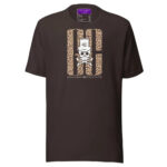 Skull Leapord T-Shirt - Brown / S - T-Shirts