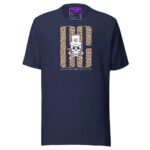 Skull Leapord T-Shirt - Navy / S - T-Shirts