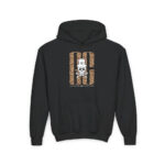 Skull Leopord Youth Hoodie - S / Black - Kids clothes