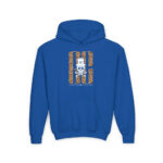 Skull Leopord Youth Hoodie - S / Royal - Kids clothes