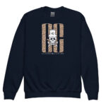 Skull Leopord Youth Sweatshirt - Navy / XS