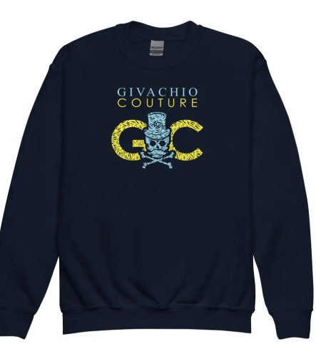 Skullviva Youth Sweatshirt - Navy / XS